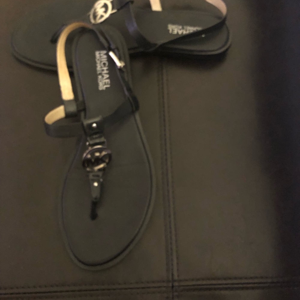 MK flat strap sandals